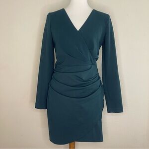Zara Green Long Sleeve Dress